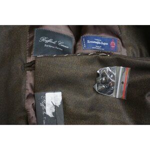 Raffaele Caruso Brown Herringbone Zegna Wool Sport Coat Jacket Sz 50R NEW